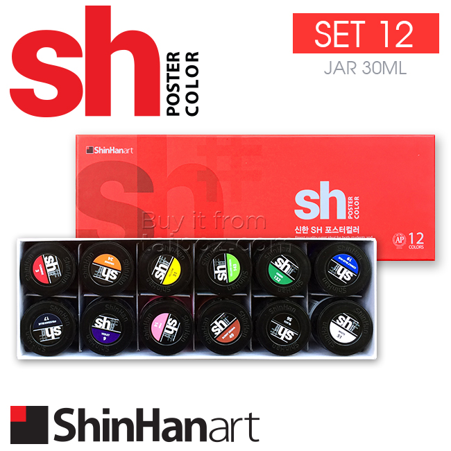 Màu poster SH, hộp 12 màu