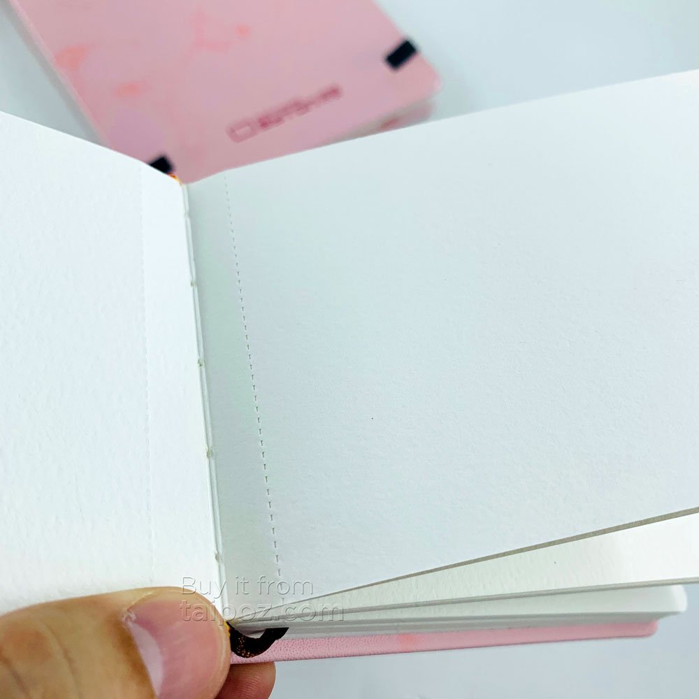 Sổ màu nước Leyton 100% cotton, 300gsm, bìa da PU mềm