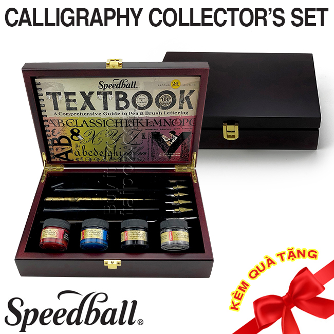 Bộ ngòi calligraphy Speedball Collector’s Set, hộp gỗ