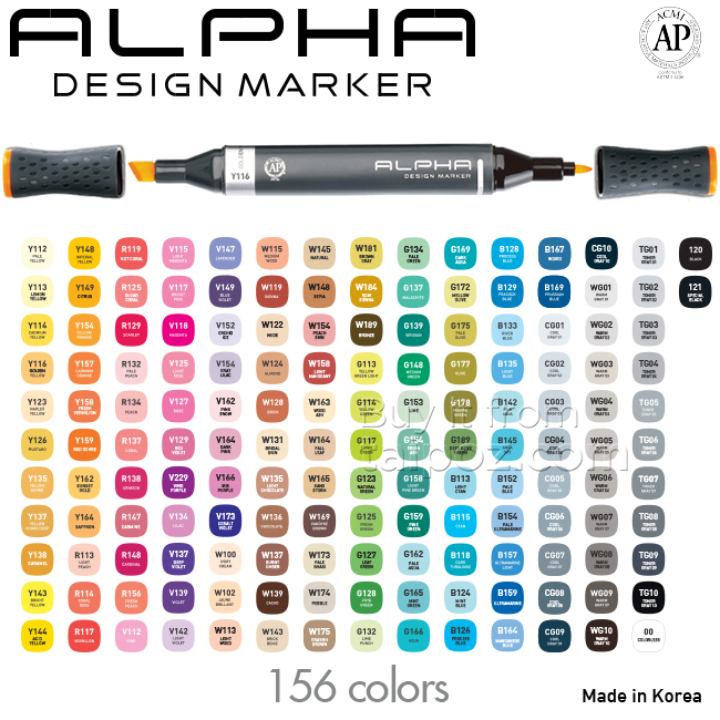 Bút marker Alpha Design