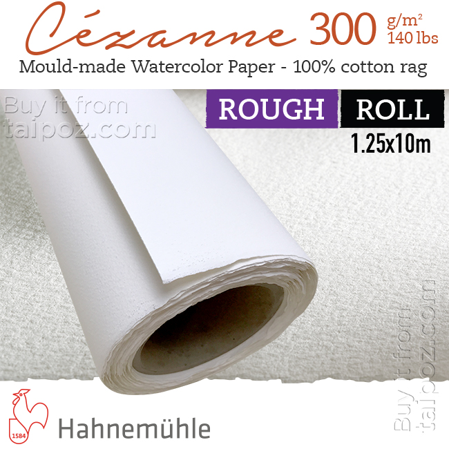 Giấy màu nước Cezanne 300gsm rough, khổ cuộn