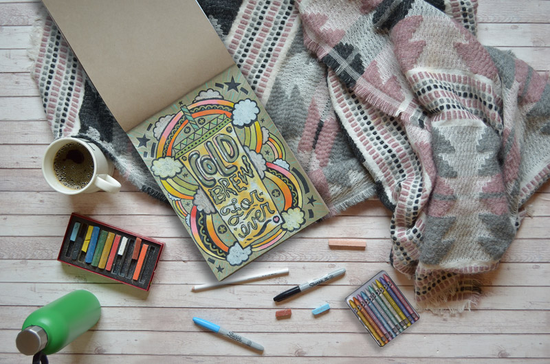 Sổ vẽ giấy nâu Bee Bogus Brown, gáy keo