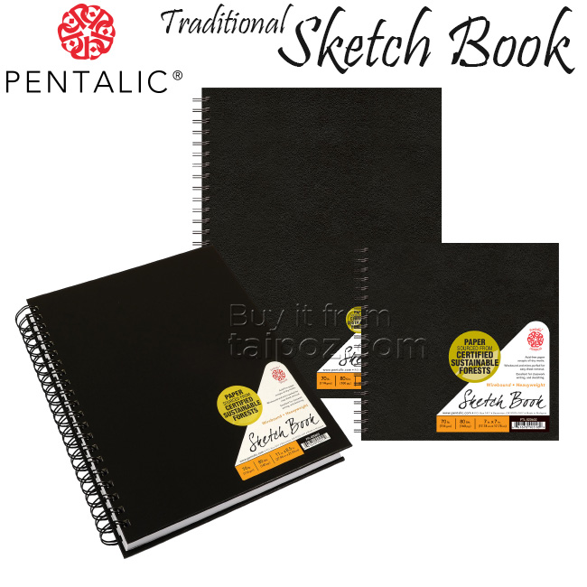 Sổ vẽ Pentalic Traditional Sketch, gáy lò xo