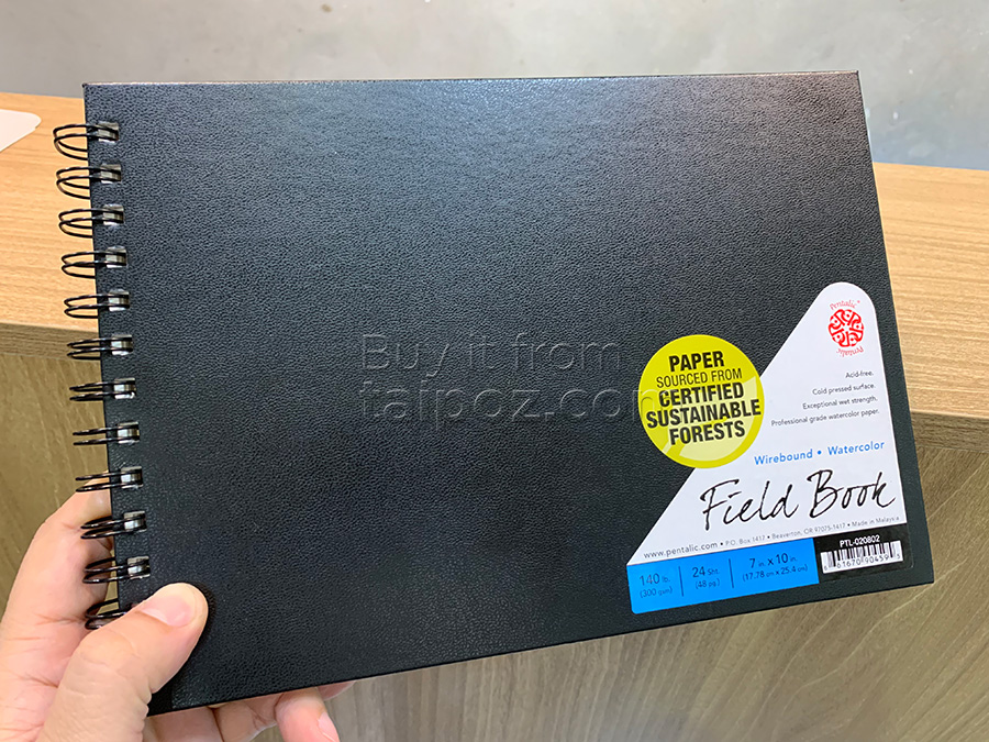 Sổ màu nước Pentalic Field Books, gáy lò xo