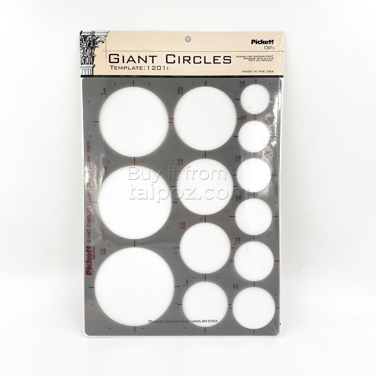 Thước lỗ hình template Pickett