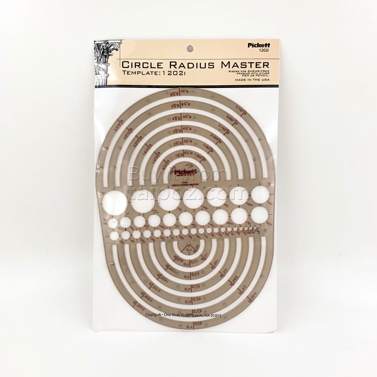 Thước lỗ hình template Pickett