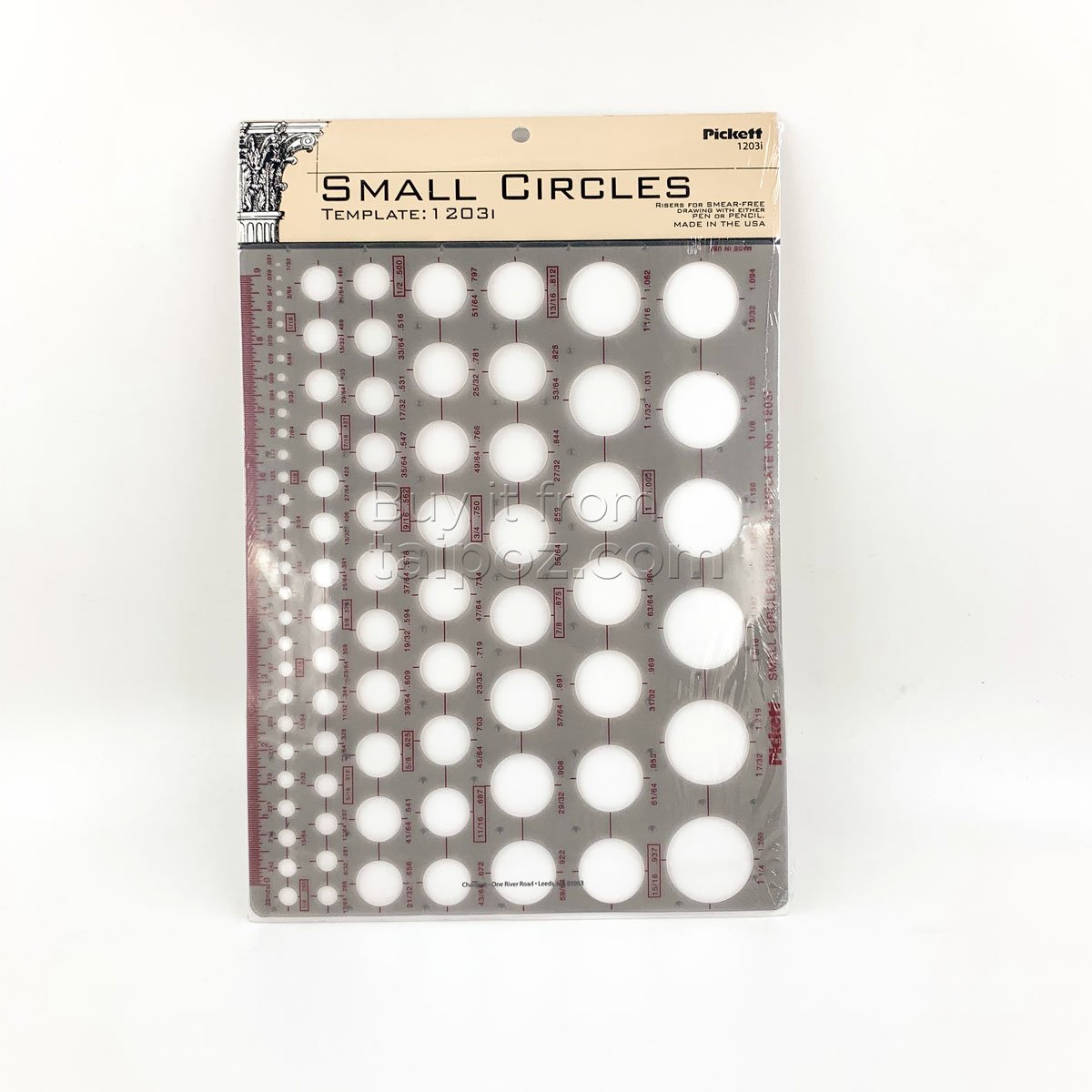 Thước lỗ hình template Pickett