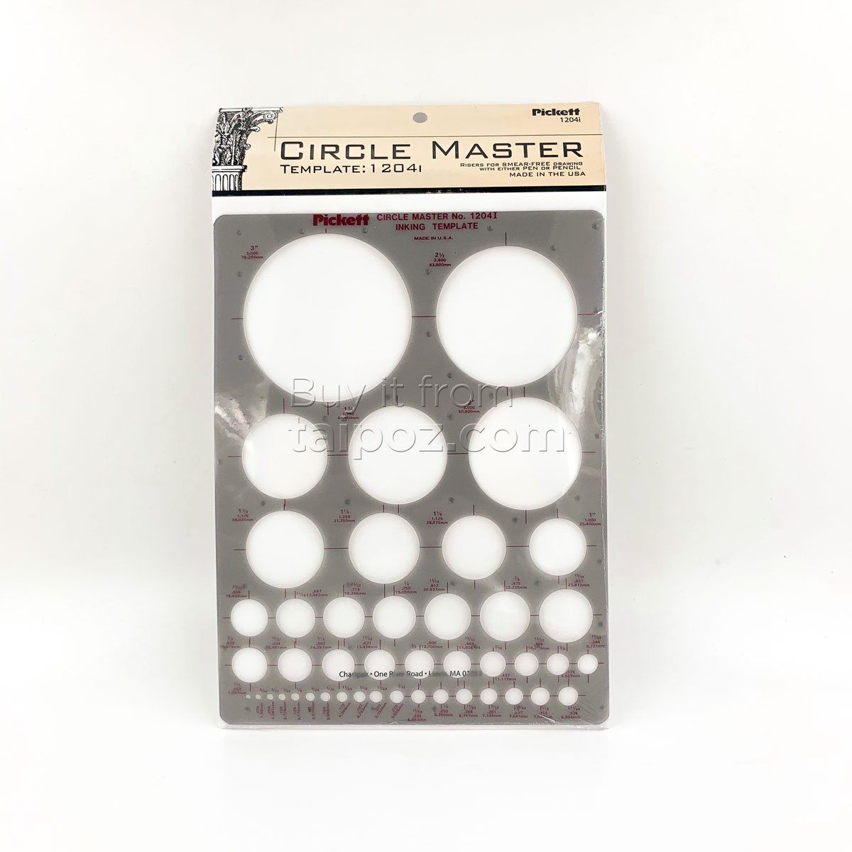 Thước lỗ hình template Pickett