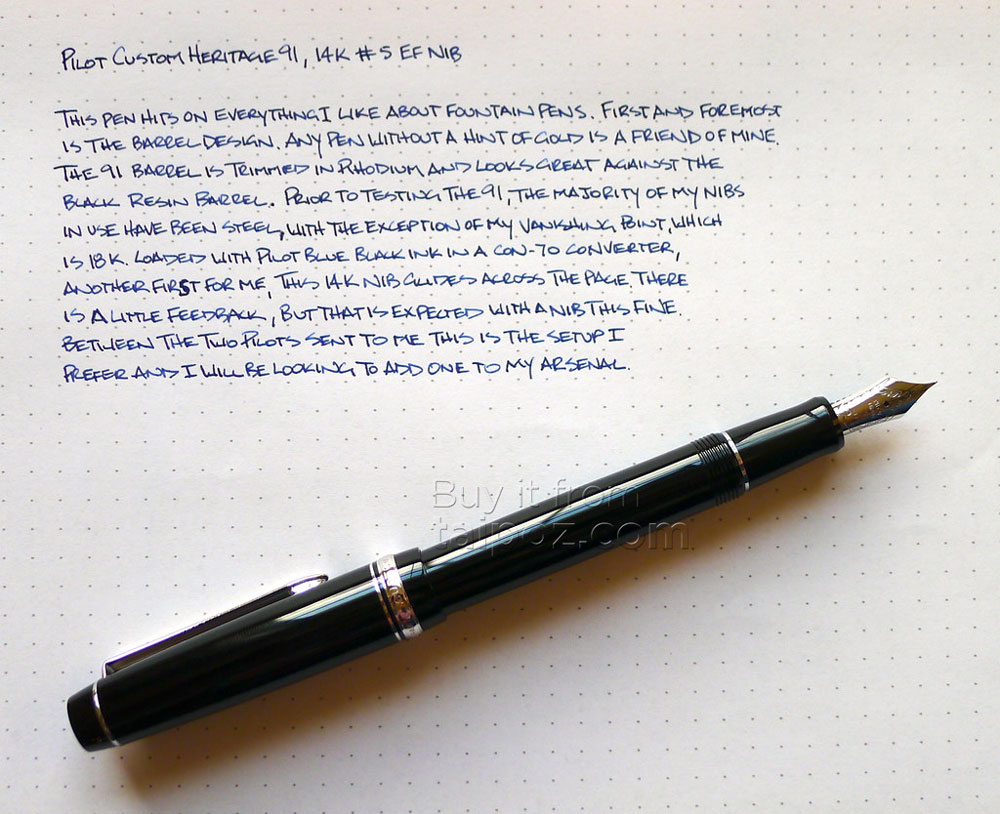 Bút máy Pilot Custom Heritage 91 (dòng cải tiến)