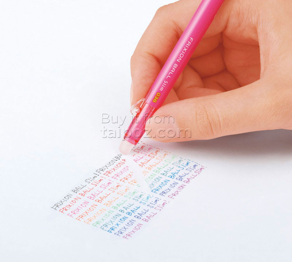 Bút bi xoá được Pilot Frixion Slim, kiểu bấm, nét 0.38mm