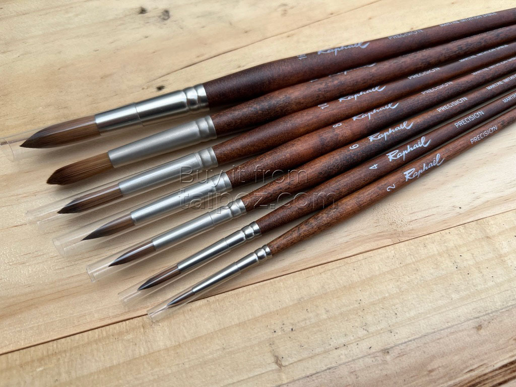 Cọ vẽ sơn dầu và acrylic Raphael Precision 8900 - Cọ tròn