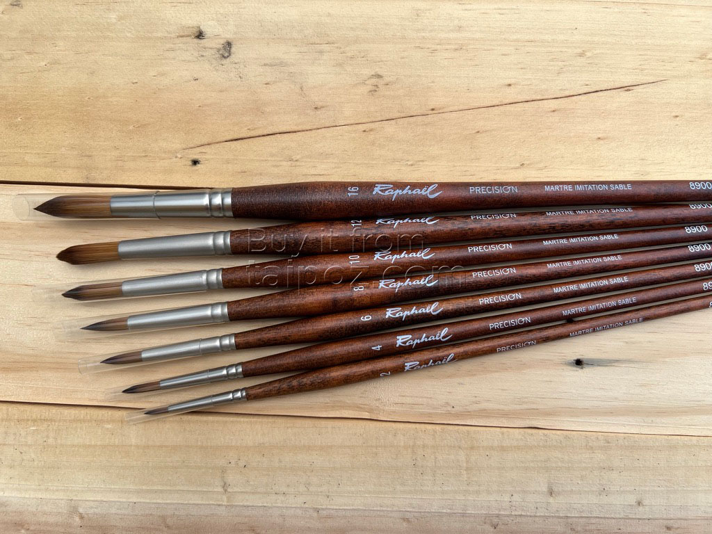 Cọ vẽ sơn dầu và acrylic Raphael Precision 8900 - Cọ tròn
