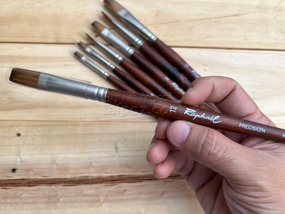 Cọ vẽ sơn dầu và acrylic Raphael Precision 8930 - Cọ đầu ngang
