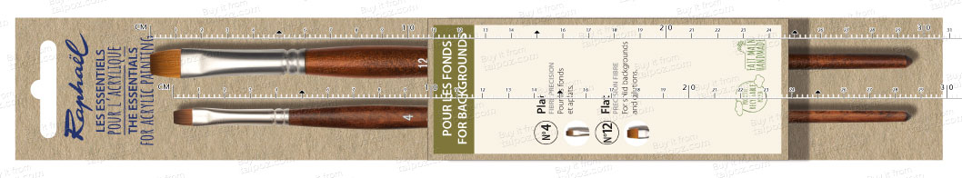 Bộ cọ vẽ màu acrylic Raphael GREEN Essential Acrylic Brush Set