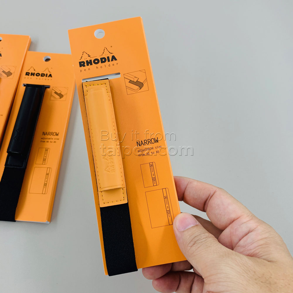 Cài bút kiểu dây đai Rhodia, kích thước vừa với sổ A6/A5