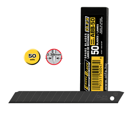 Lưỡi dao Olfa Standard Duty 9mm ABB