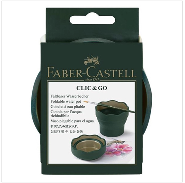 Cốc đựng nước rửa cọ gấp gọn Faber-Castell Clic&Go
