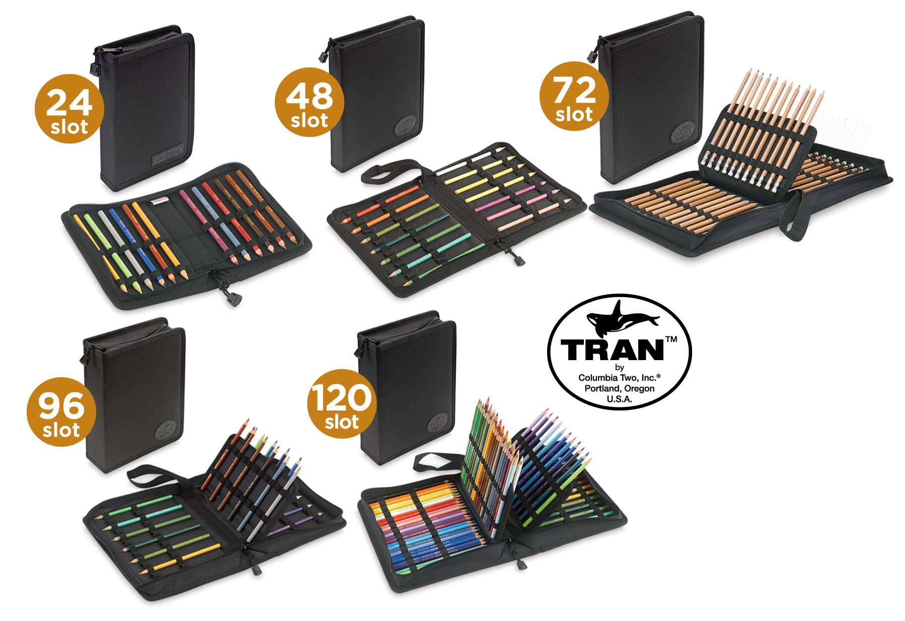 Túi zip đựng chì màu Tran Deluxe