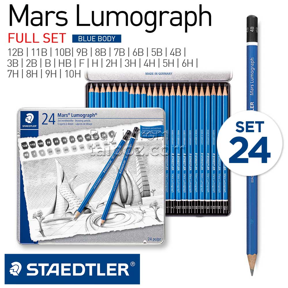 Bộ chì Staedtler Mars Lumograph 24 cây