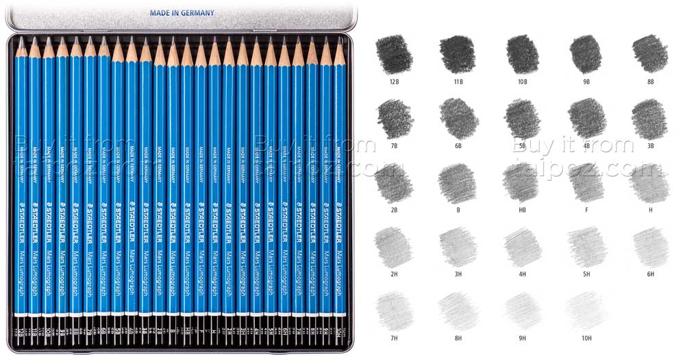 Bộ chì Staedtler Mars Lumograph 24 cây