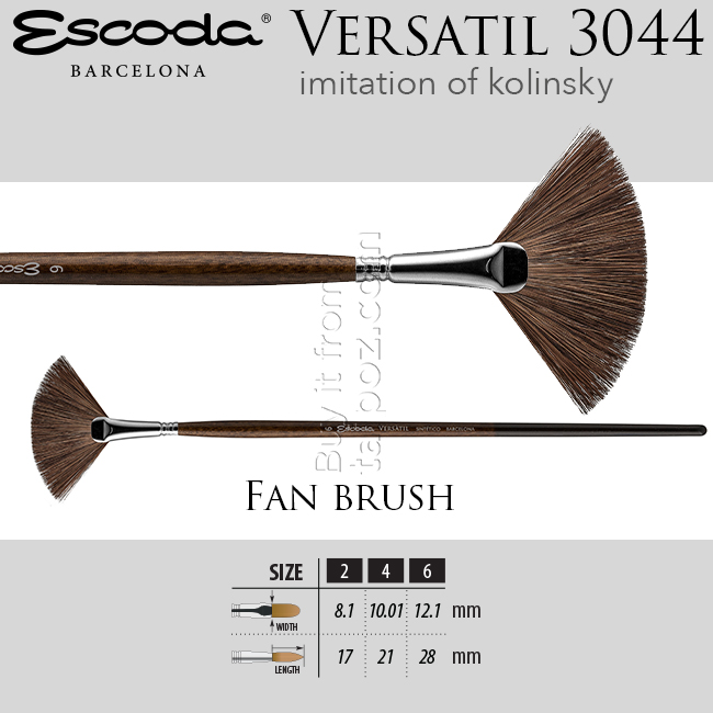 Cọ màu nước Escoda Versatil 3044 - fan brush