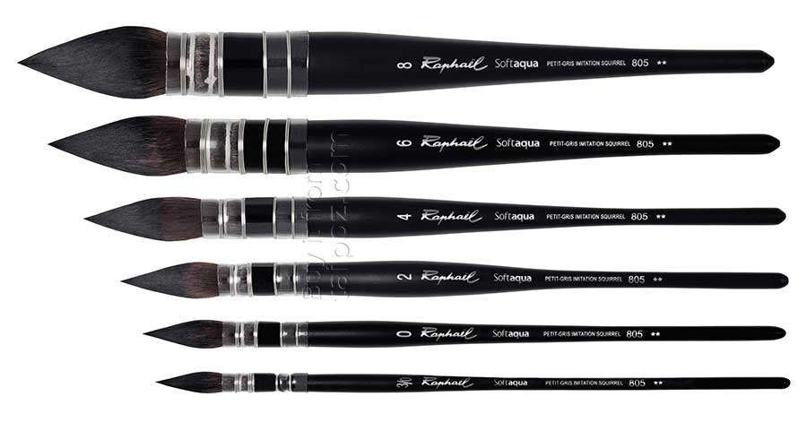Cọ màu nước Raphael Softaqua 805 - cọ mốp