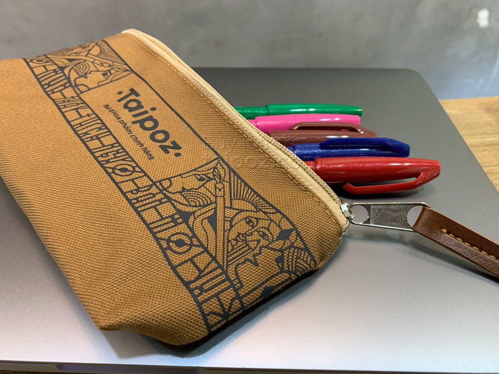 Túi vải đựng bút canvas Taipoz