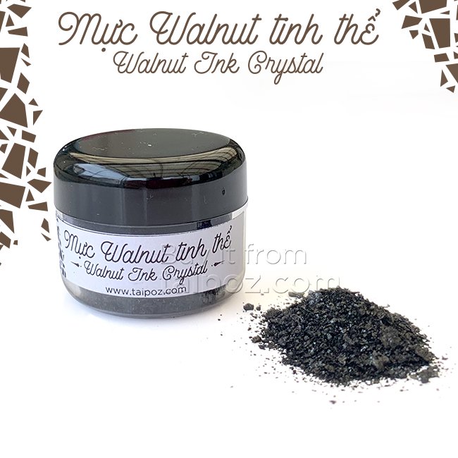 Mực Walnut tinh thể