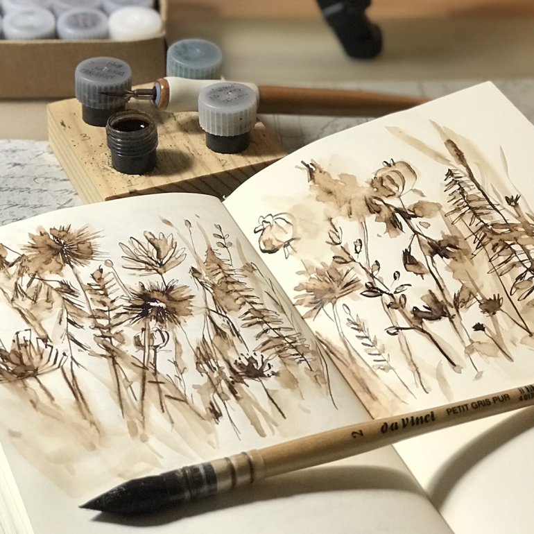 Mực Walnut tinh thể