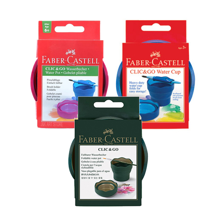 Cốc đựng nước rửa cọ gấp gọn Faber-Castell Clic&Go