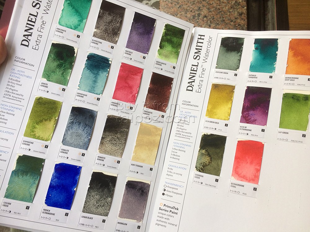 Màu nước Daniel Smith Extra Fine Watercolor - màu lẻ