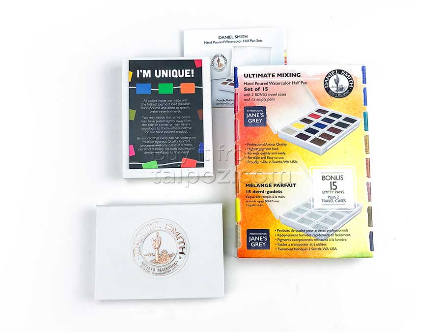 Màu nước Daniel Smith half-pan, Ultimate Mixing 15 màu
