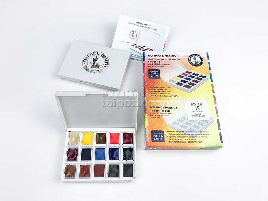 Màu nước Daniel Smith half-pan, Ultimate Mixing 15 màu
