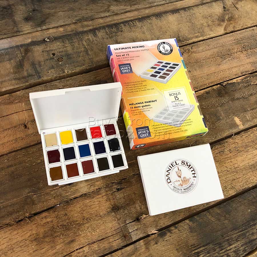 Màu nước Daniel Smith half-pan, Ultimate Mixing 15 màu