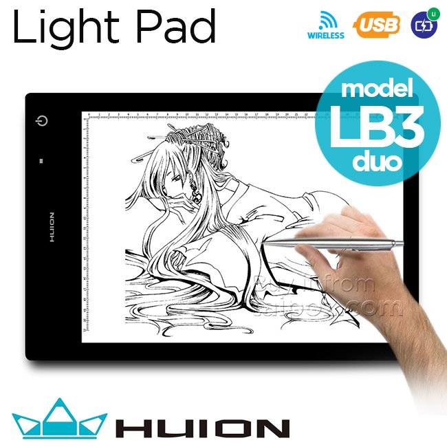 Bảng sáng Huion LED LB3 Duo, khổ A3