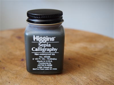 Mực Higgins Calligraphy, Sepia