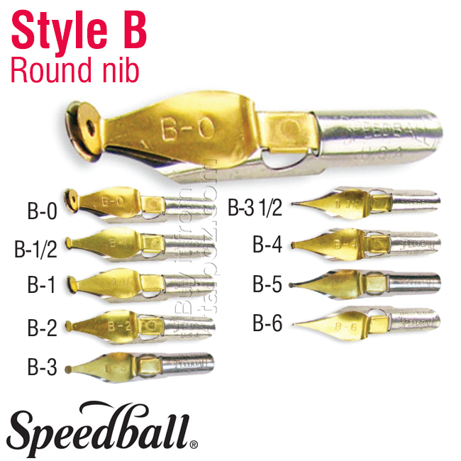 Ngòi Speedball style B (Round nib)