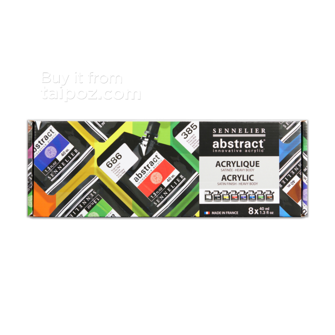Màu acrylic Sennelier Abstract Heavy Body, kiểu màu Satin