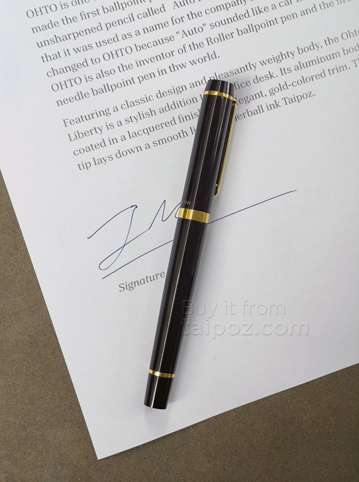 Bút bi ngòi gốm Ohto Pround CB-10PDN Ceramic Roller Pen