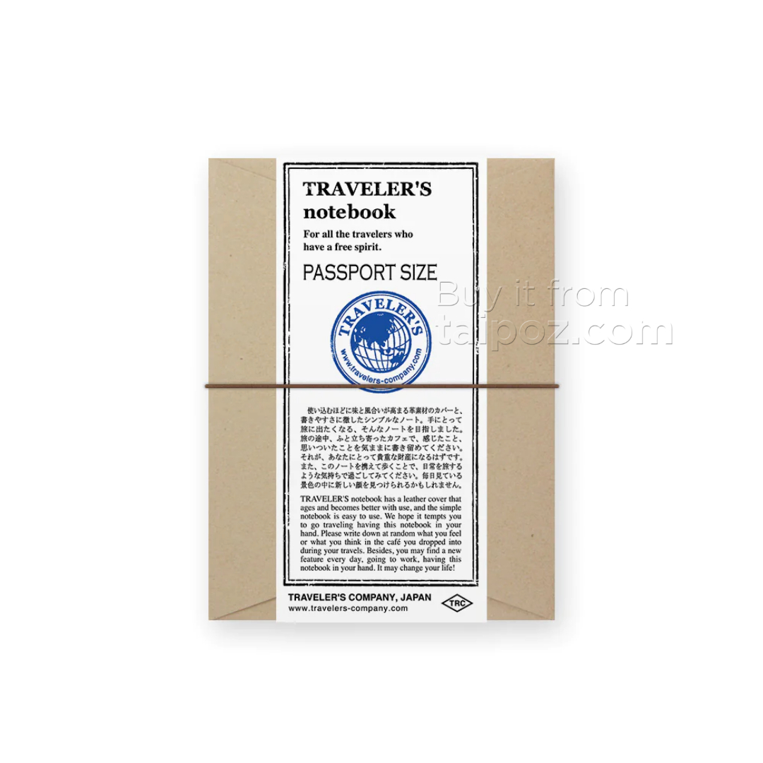 Sổ da Midori Traveler's Notebook - passport size - Brown