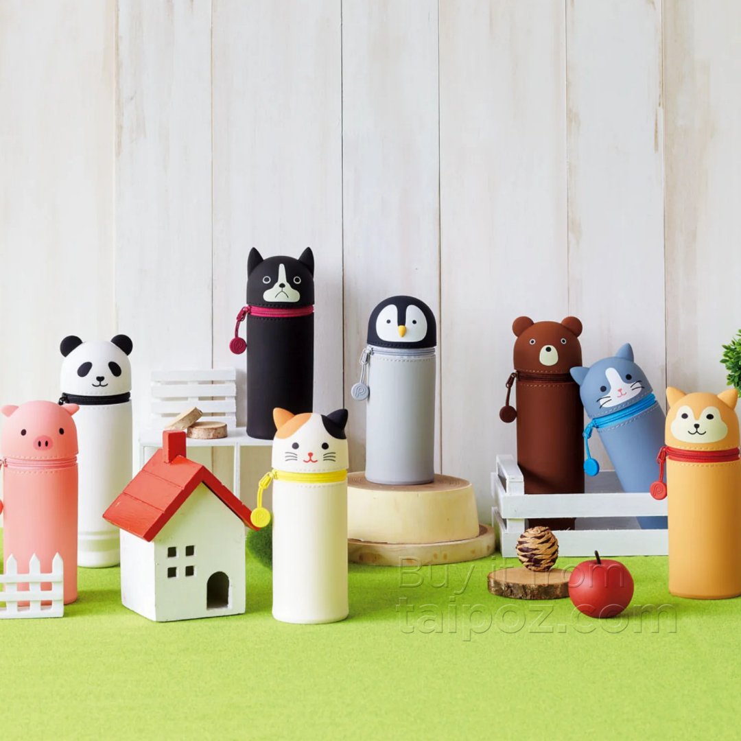 Túi silicon đựng bút SMART FIT Punilabo, thân tròn