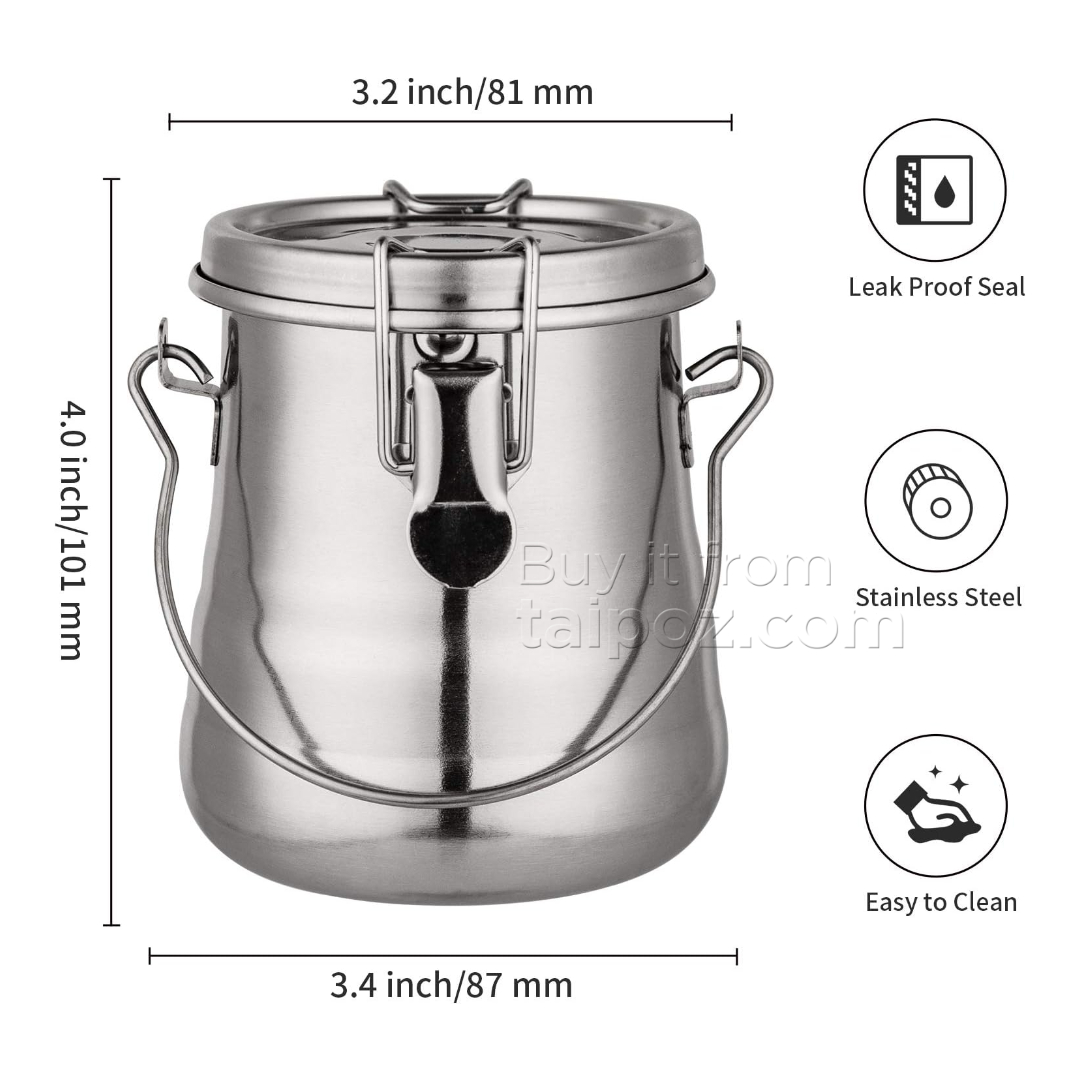 Xô inox đựng dung môi rửa cọ sơn dầu