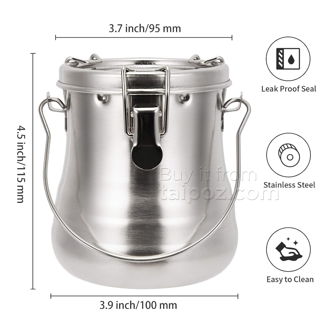 Xô inox đựng dung môi rửa cọ sơn dầu