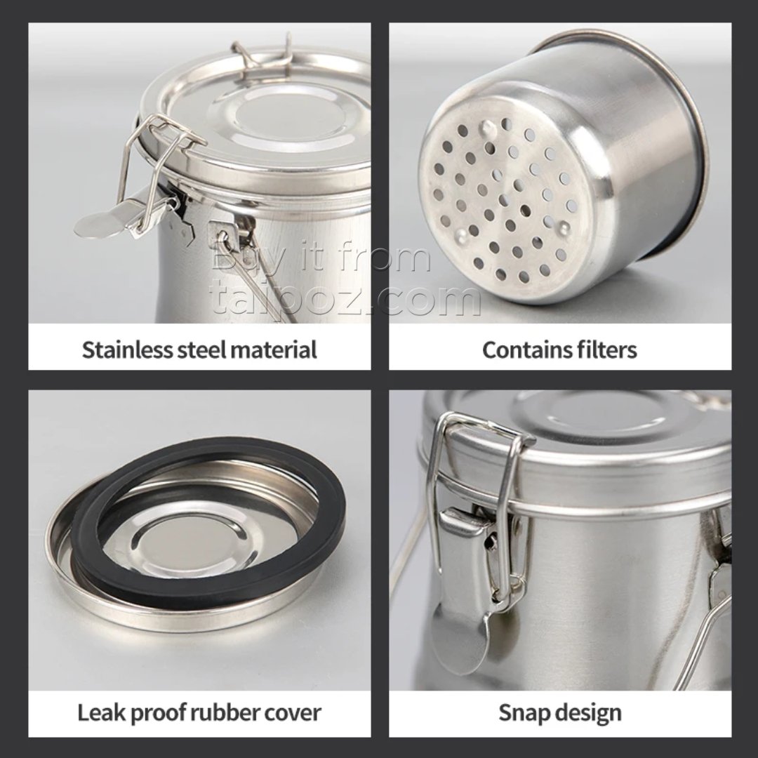 Xô inox đựng dung môi rửa cọ sơn dầu