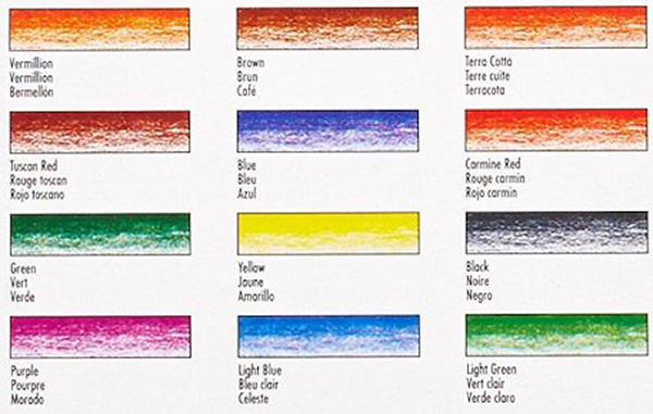 Bộ chì màu xoá được Prismacolor Col-Erase 12 cây