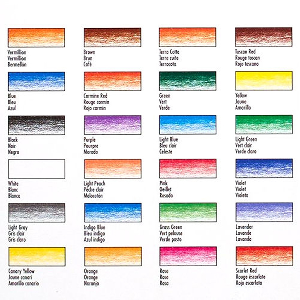 Bộ chì màu xoá được Prismacolor Col-Erase 24 cây