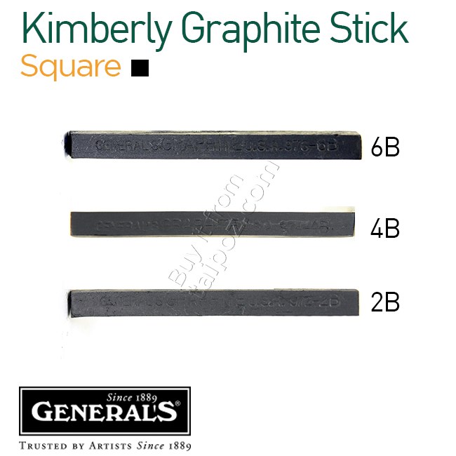 Chì thỏi General's Kimberly Graphite, square