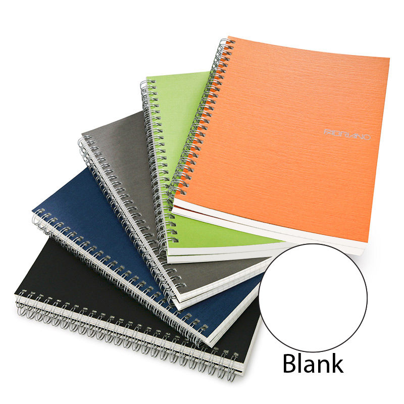 Sổ viết Fabriano EcoQua, khổ 15 x 21cm, gáy lò xo, giấy trơn