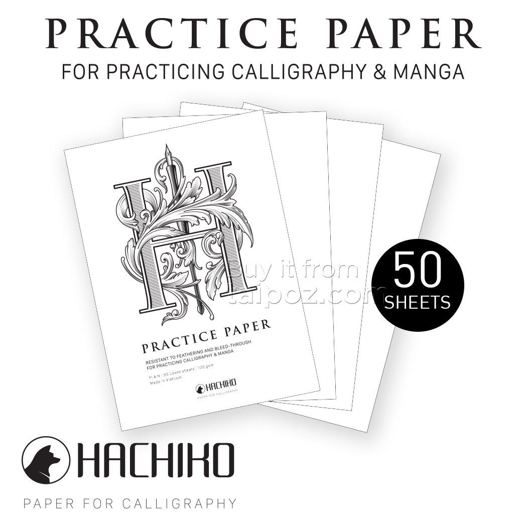 Giấy viết calligraphy Hachiko