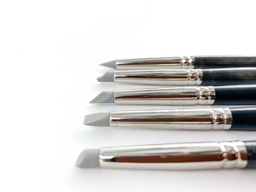 Cọ đầu silicon Art Secret, bộ 5 cây